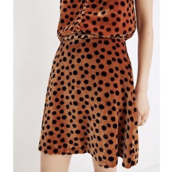MADEWELL Velvet Leopard Skirt - Picture 2 of 6